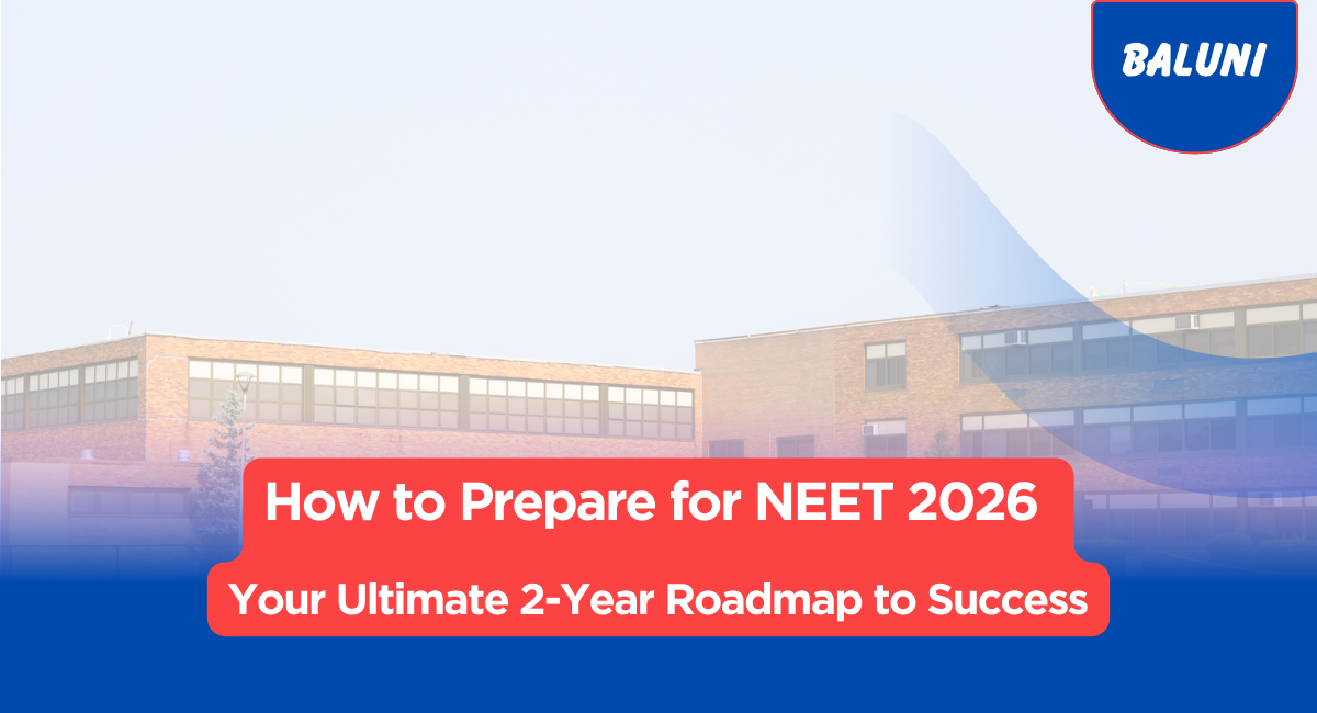 How to Prepare for NEET 2026: Your Ultimate 2-Year Roadmap to Success